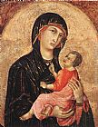 Duccio Di Buoninsegna Canvas Paintings - Madonna and Child (no. 593)